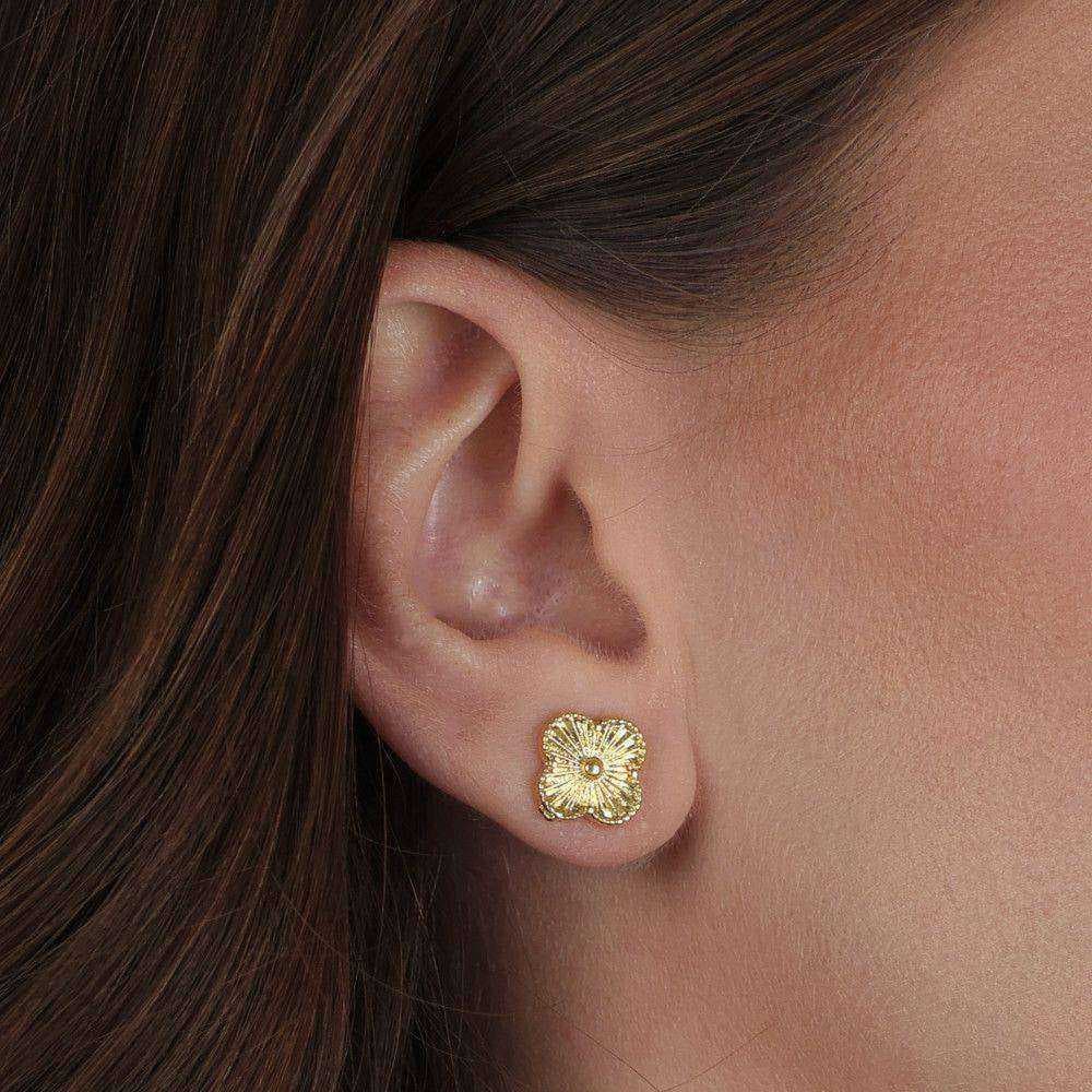 Brinco Dourado de Flor, imagem 2