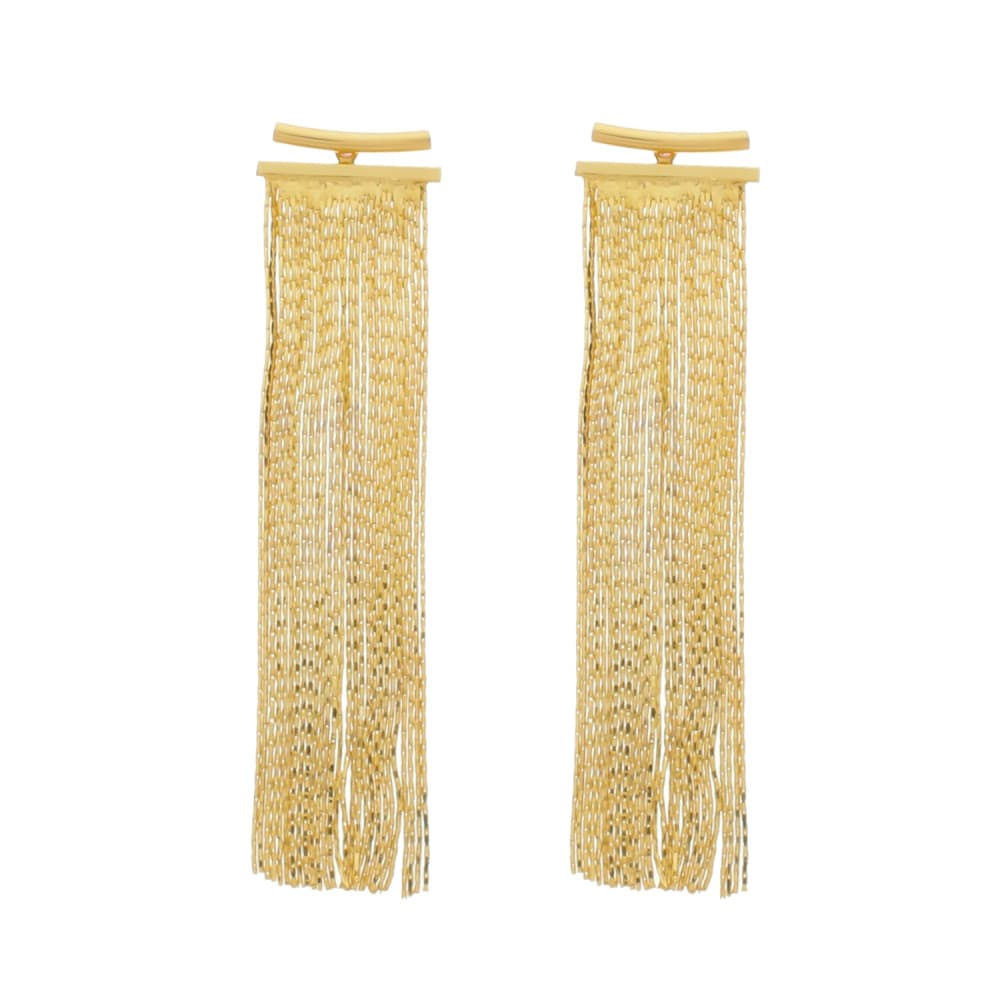 Brinco Dourado de Franja