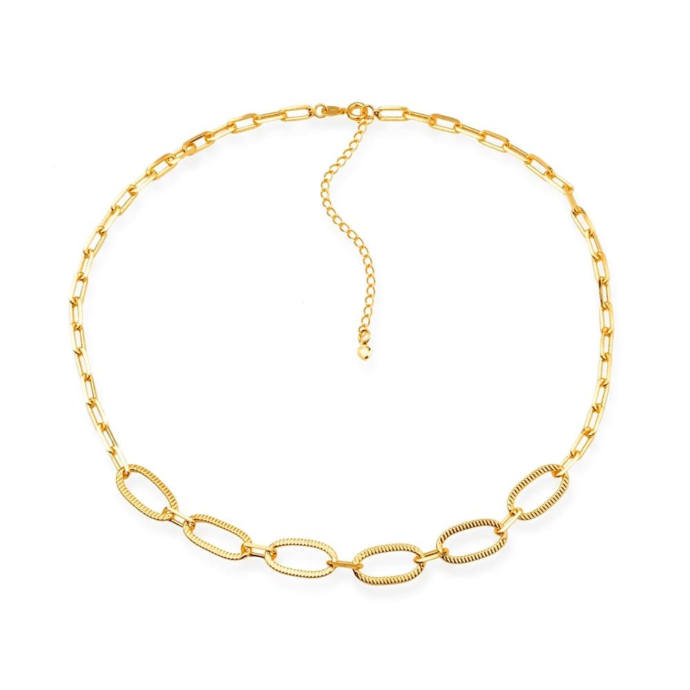 Chocker Dourada Corrente com Extensor