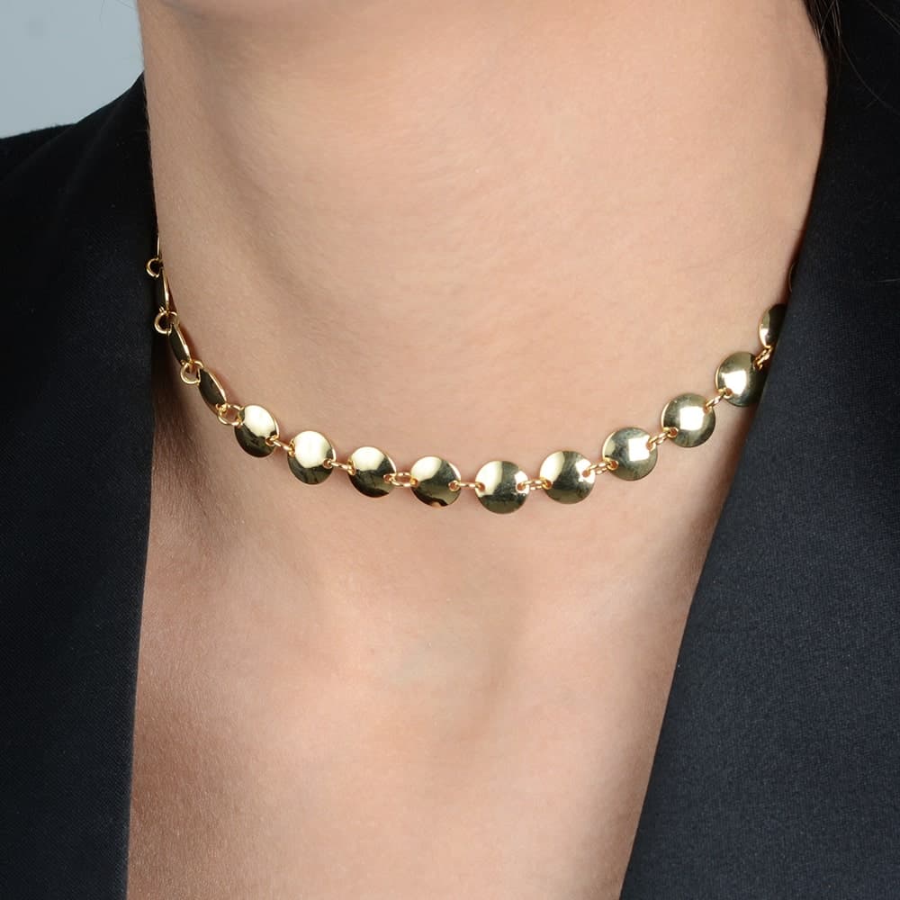 Chocker Dourada Esferas com Extensor, imagem 2